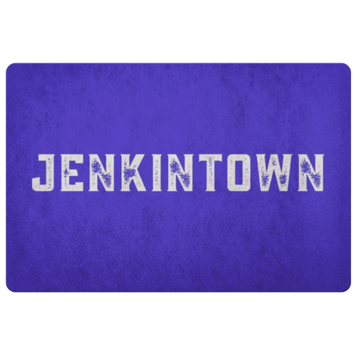 Jenkintown Blue Doormat for Color Day Year Round