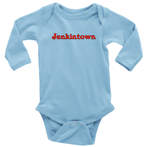 Long Sleeve Baby Bodysuit Jenkintown Windsor Font