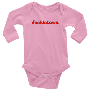 Long Sleeve Baby Bodysuit Jenkintown Windsor Font